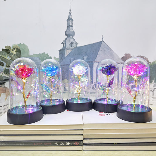 Eternal Crystal Rose | Universal Symbol of Love | Elegant Home Centerpiece