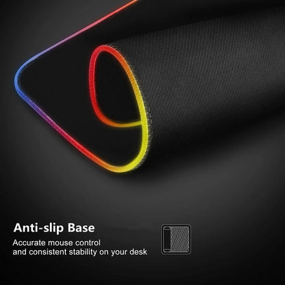 LED Gaming Mouse Pad | Multi-Color Lighting Effects | Spill-Resistant Surface