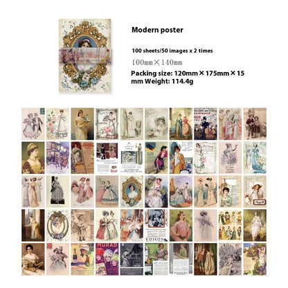 Scrapbook Paper Pack | Vintage Junk Journal Style |  Mixed Designs