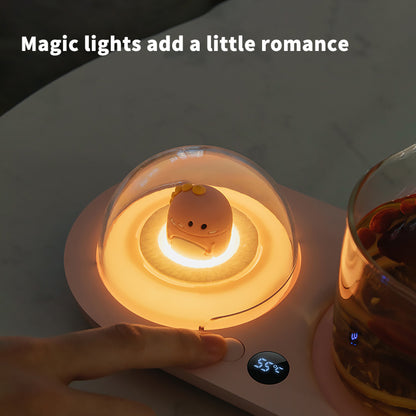 Smart Mug Warmer | PTC Heating & 3-Temp Control | Built-in Aroma Diffuser