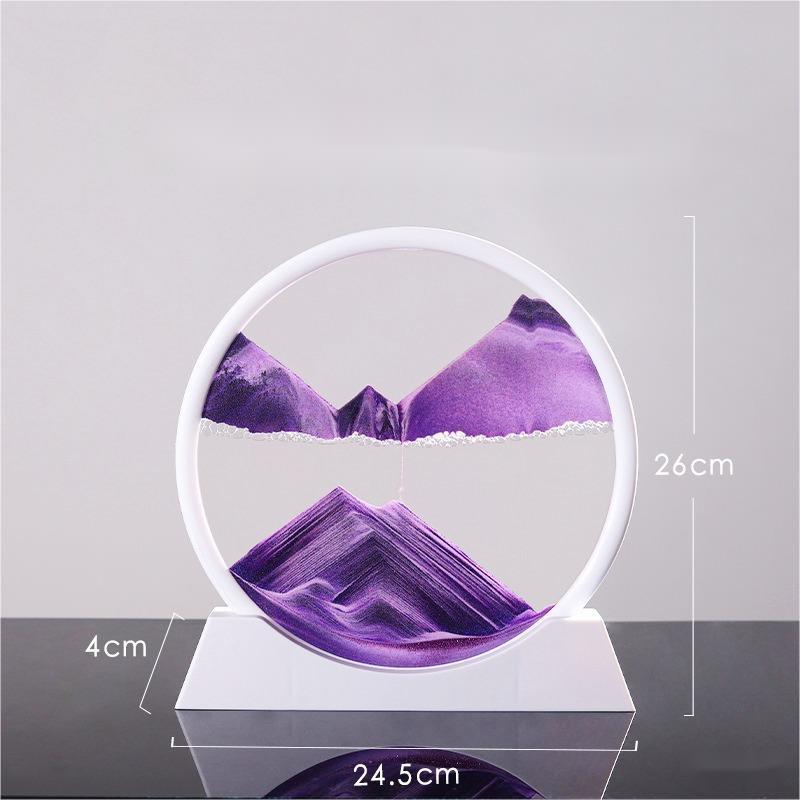 3D Moving Sand Art Frame | Dynamic Landscape Display | Stress Relief Desk Sculpture