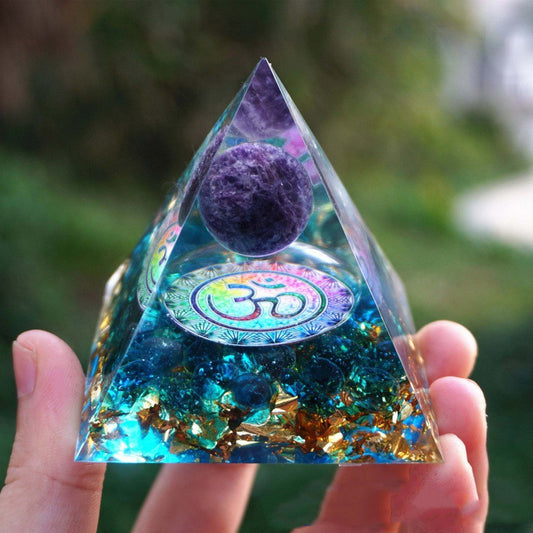 Orgone Pyramid | Handmade Resin & Copper Energy Generator | Feng Shui & EMF Protection